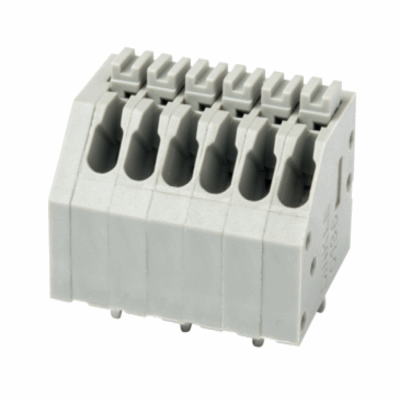 Stackable 2-conductor PCB terminal block (742-156)