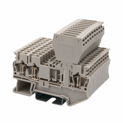Disconnect Terminal Block,Spring Clamp Connection,Width:5.10mm,300V,6A