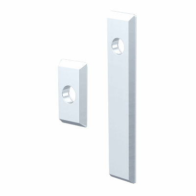 Schlüsselschild und Betätigungen PrA / PrC Edelstahl