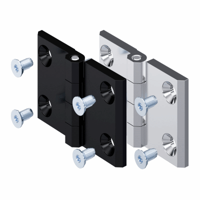 Hinge 76x50 Pr01 180° with Grounding Countersunk Screw