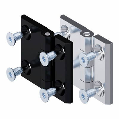 Hinge 63x50 Pr01 180° with Grounding Countersunk Screw