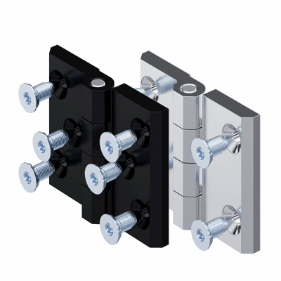 Hinge 76x60 Pr01 180° with Grounding Countersunk Screw