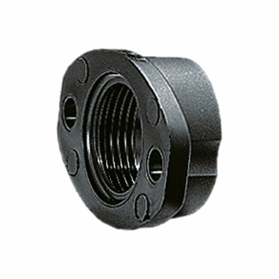 Plastic flange for all metric screw connectors with outer thread acc. to EN 60423