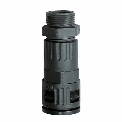 Plastic connector, quick-type straight, outer thread strain relief, high sealing rate