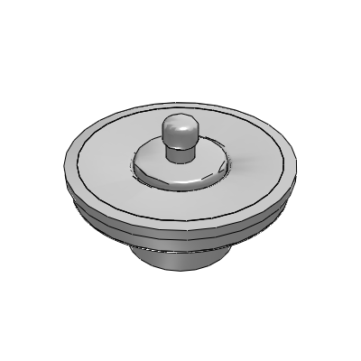 Docol Universal water outlet valve with chrome-plated metal cover, Arte - DocolBásicos Industrial Valves