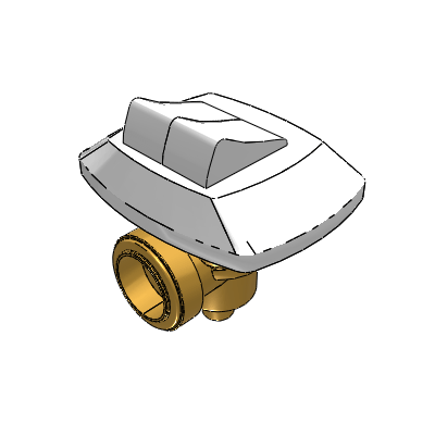 Docol 1 1/2" flush valve with chrome finish, Salvágua Classic - DocolSystem Industrial Valves