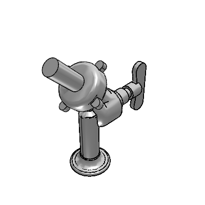 Docol Angled garden tap 1122 1/2" chrome-plated brass, Multipurpose - DocolMetais Industrial Valves