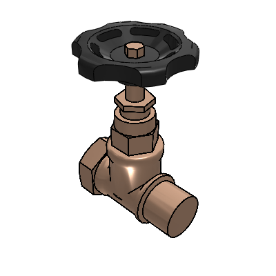 Docol Pressure valve 1.400 brass F/F 3/4" - DocolBasics Industrial Valves