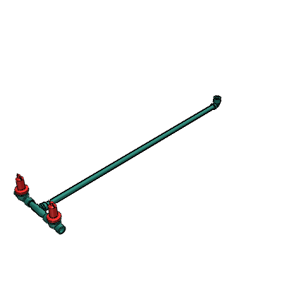 Docol DocolBase baseTec PPR mixer with 25mm shower pipe - DocolBásicos Industrial Valves