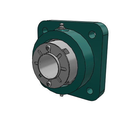 Steel Imperial/E 4 Bolt Flange Bearing-Inch-207-408