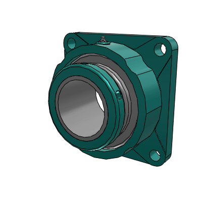 S-2000 4 Bolt Square Flange Bearing -Inch