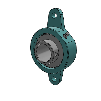 SC 2 Bolt Flange Bearings -(Normal Duty) -Corrosion Resistant Insert -E-Z KLEEN
