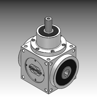 Mini bevel gearbox, 3D CAD Model Library