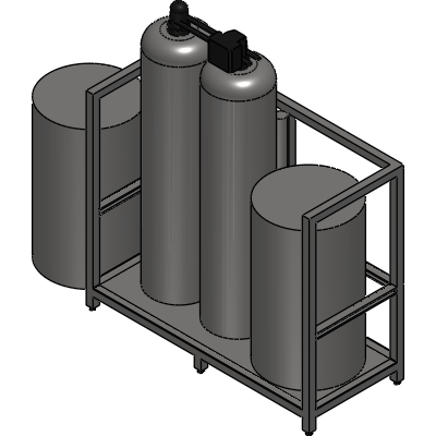 Skidded Duplex Softener and Dechlorinator