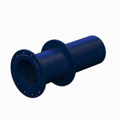 Fitting with puddle flanges