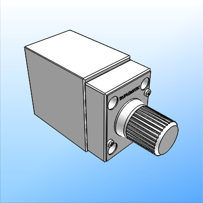 Valvola regolatrice di portata a tre vie con compensazione barica e termica - attacchi a parete - ISO 6263-03 (CETOP 03)