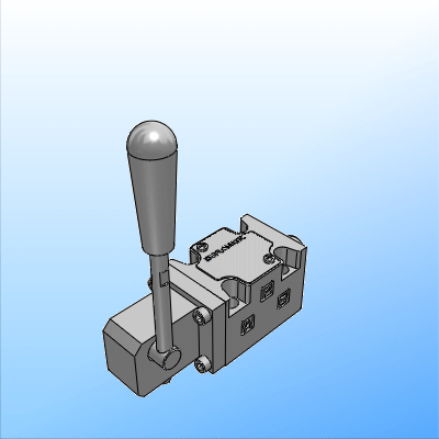 Valvole direzionali con comando a leva - attacchi a parete - ISO 4401-03 (CETOP 03), ISO 4401-05 (CETOP R05)