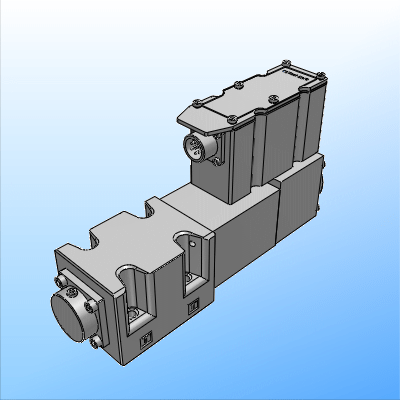 High response servo-proportional valve with feedback and integrated electronics ISO 4401-05
