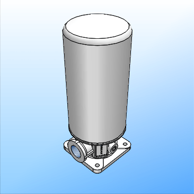 Return line filter for tank top or line mounting