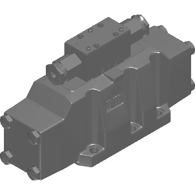 Dynex High Flow D08H Pattern Directional Control Valve , Double Air Piloted Industrial Valves