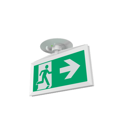 Self-contained exit sign