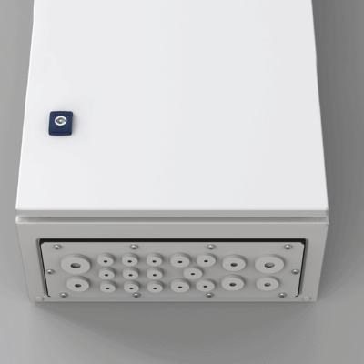 Double protection cables entry