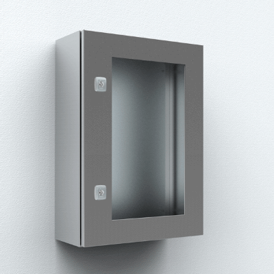 Puerta transparente con cristal claro