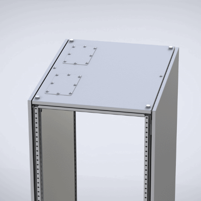Top cover with cable gland opening
