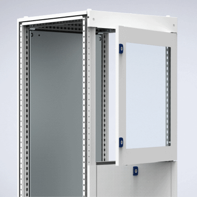 Partial door for monitor