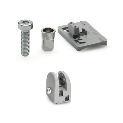 ELESA-Adaptateur pour la pince de serrage PC pour tubes ronds