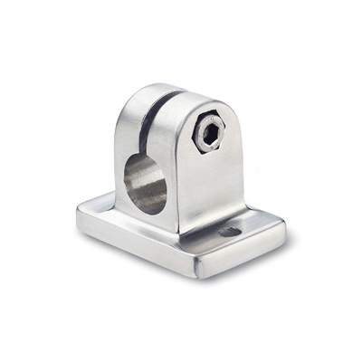 Connecting clamps with mounting base