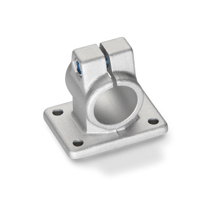 Connecting clamps with mounting base