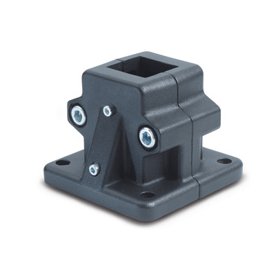 Connecting clamps bases for linear actuators