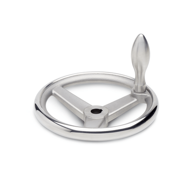 Stainless Steel-Handwheels, Type F with fixed handle, K with keyway
