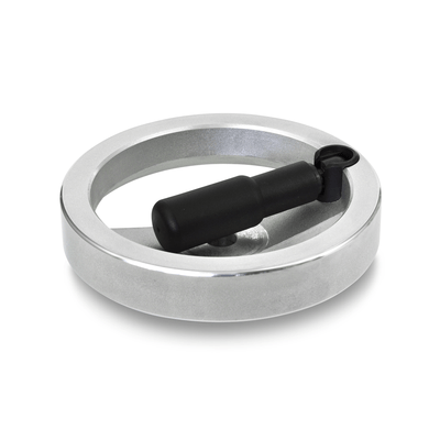 Handwheels, without keyway, with revolving retractable handle