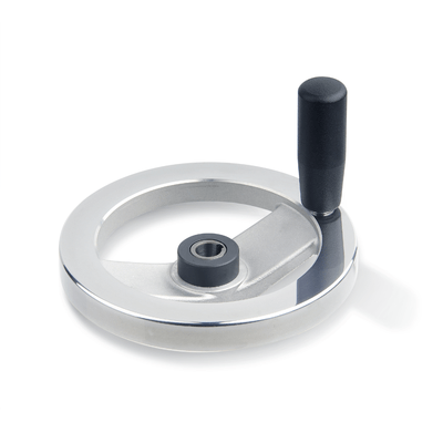 Safety handwheels, needle bearing, Type D, with revolving steel handle, engage by pulling