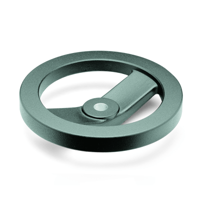 Handwheels, matt black plastic coated, without keyway, Type A, without handle