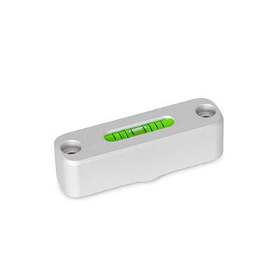 Screw-on levels, Type JV, adjustable, installation from front side