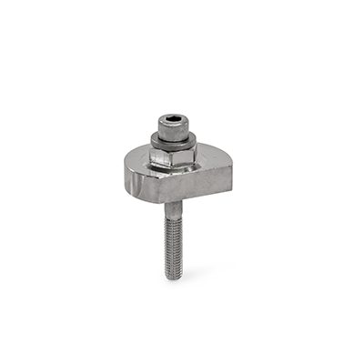 Eccentric Cams, Stainless Steel, Radial Clamping, Screw from the Operator's Side, Type SKS with hex