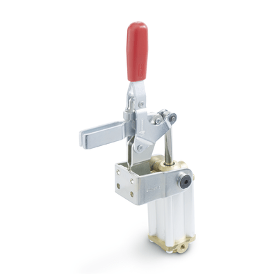 Toggle clamps, with additional manual operation, Type EPV3S, Solid bar version with clasp