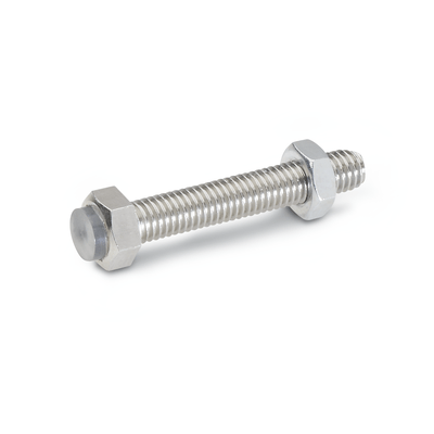 Setting bolts, Type BK, locating surface with Polyurethan disc