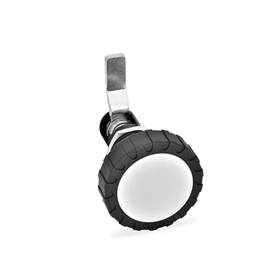 Drehspannriegel, Betätigung mit Bedienelement, Form RG mit Rändelgriff