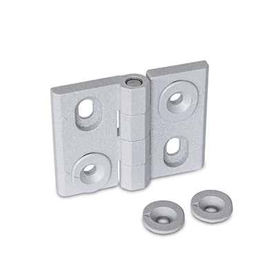 Stainless Steel-Hinges, Type H, Hinges, Type H, horizontally adjustable
