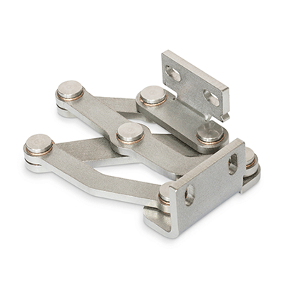 Stainless Steel-Multiple-joint hinges, Type L, Fixing angle piece left