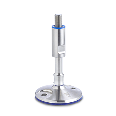 Leveling Feet, Stainless Steel, Hygienic Design, Type B, with mounting holes