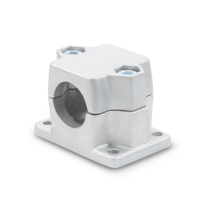 Flanged Connector Clamps, Aluminum, with screw, stainless steel