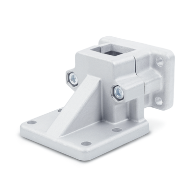 Flanged Base Plate Connector Clamps, Aluminum, with screw, stainless steel