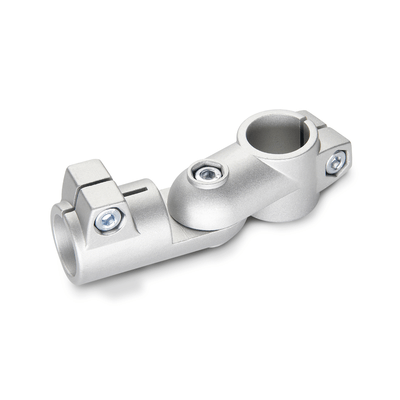 Swivel Clamp Connector Joints, Aluminum, with screw, stainless steel, Type S, Stepless adjustment