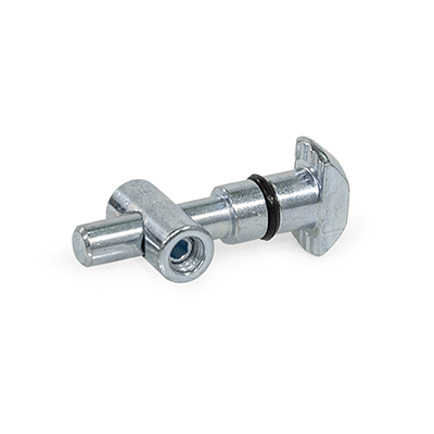 Quick Release Connectors, Steel, for Aluminum Profiles (b-Modular System), Type S Symmetrical mounting stud