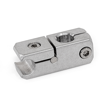 Rail Mounting Clamps, Aluminum, Type P with cross hole